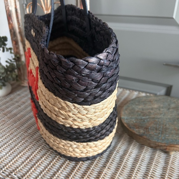 (100-125) Kate Spade New York "Shore Thing" Out and About Straw Tote beach - Picture 6 of 10